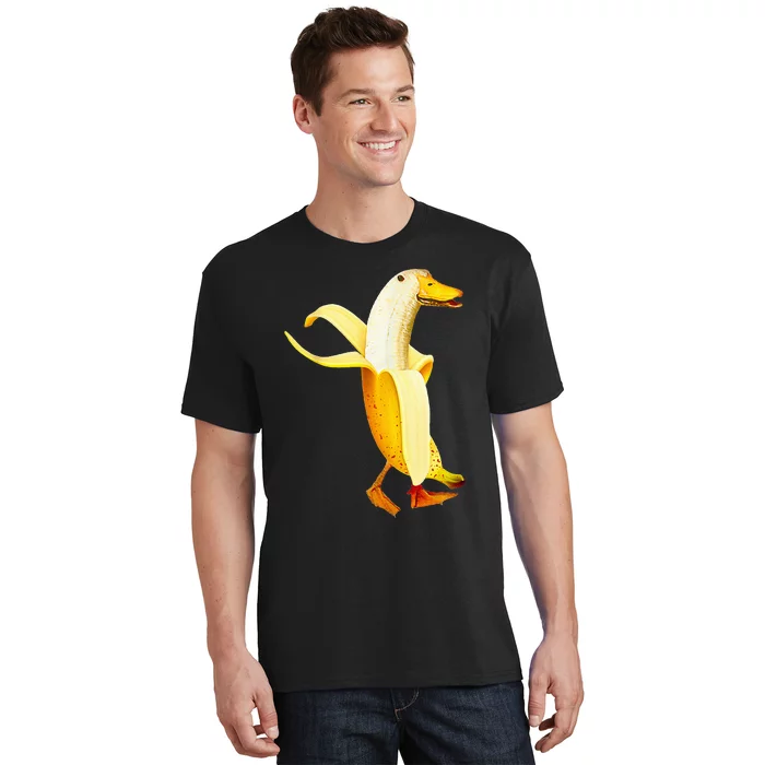 Banana Duck. Funny Anthropomorphic Fruit Animals T-Shirt