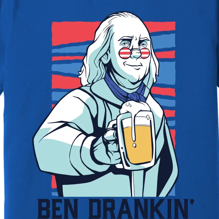 Ben Drankin Funny Ing Benjamin Franklin Meme July 4th Funny Gift Premium T-Shirt