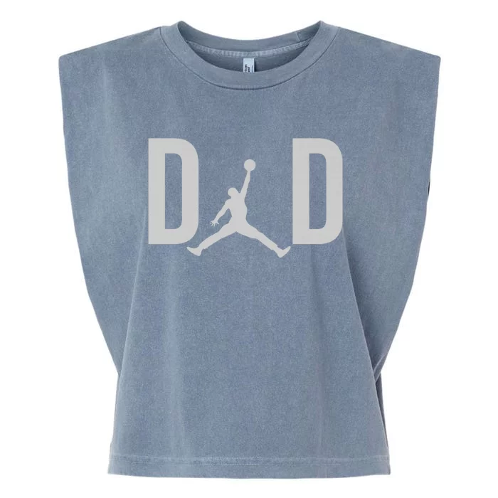 Basketball Dad Fathers Day Garment-Dyed Women's Muscle Tee