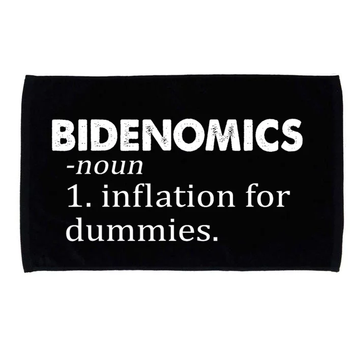 Bidenomics Definition Funny AntiBiden Microfiber Hand Towel