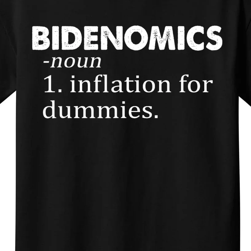 Bidenomics Definition Funny AntiBiden Kids T-Shirt