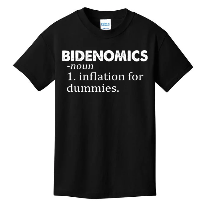 Bidenomics Definition Funny AntiBiden Kids T-Shirt