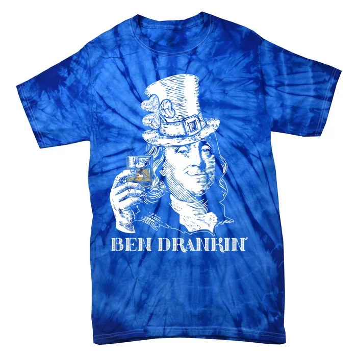 Ben Drankin Funny Leprechaun Hat Clover St Patricks Day Meaningful Gift Tie-Dye T-Shirt