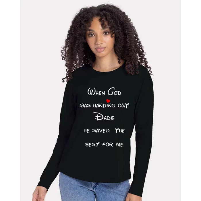 Best Dad Father Figure Worlds Greatest Father God Gift Womens Cotton Relaxed Long Sleeve T-Shirt