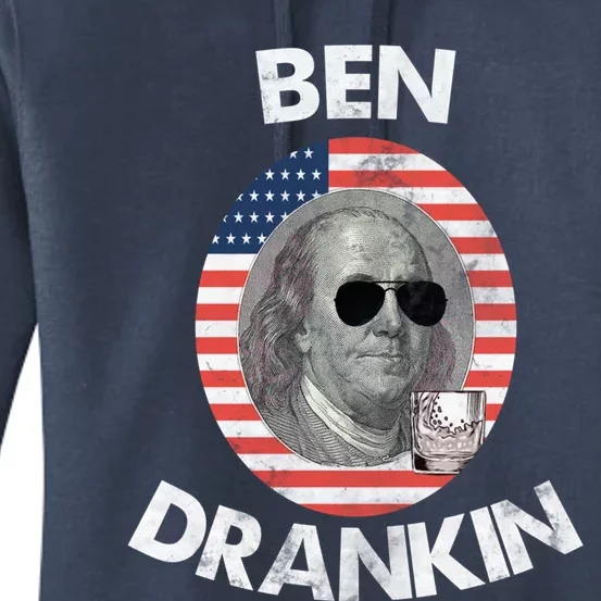 Ben Drankin Gift 4th Of July Gift Beer Party Gift Women's Pullover Hoodie