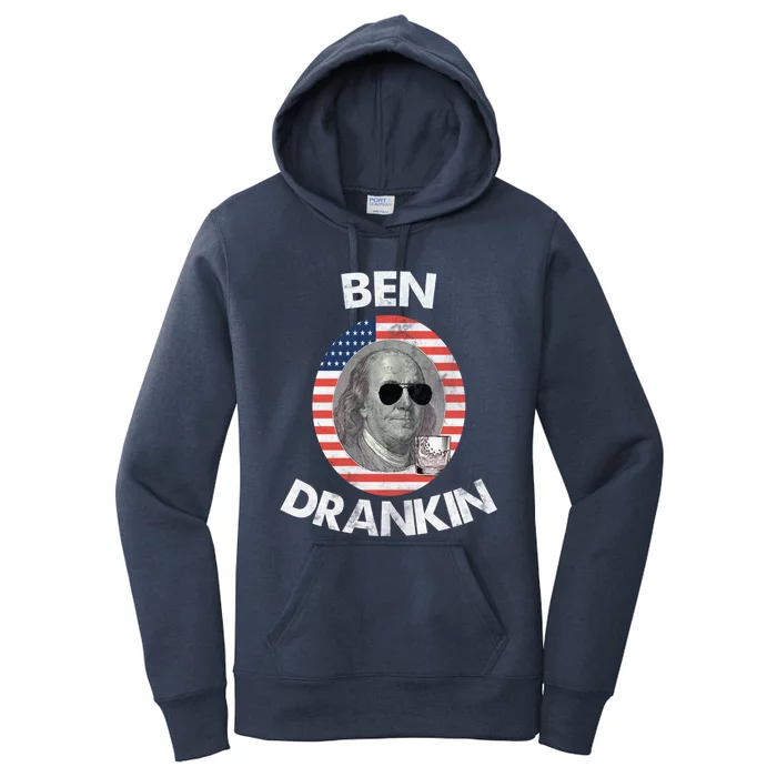 Ben Drankin Gift 4th Of July Gift Beer Party Gift Women's Pullover Hoodie