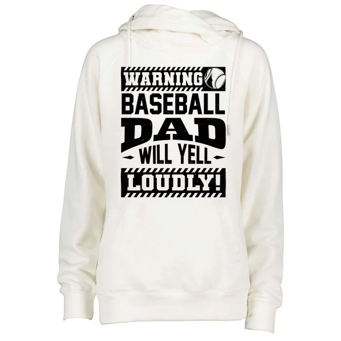 Baseball Dad Gift Baseball Lover Cool Gift Womens Funnel Neck Pullover Hood