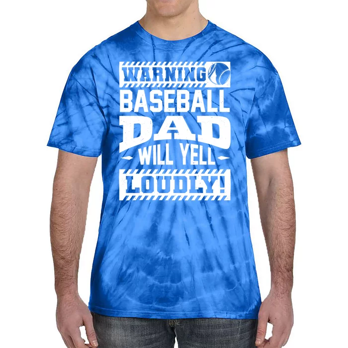 Baseball Dad Gift Baseball Lover Cool Gift Tie-Dye T-Shirt