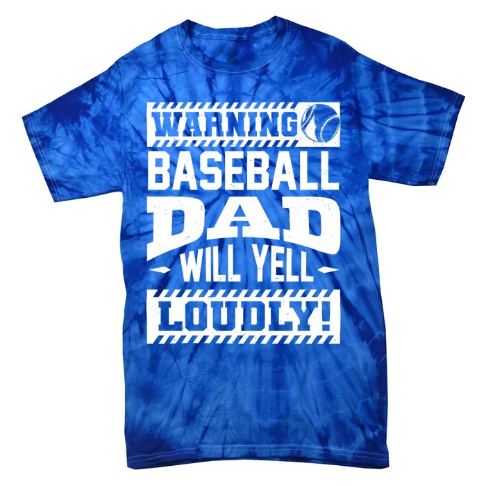 Baseball Dad Gift Baseball Lover Cool Gift Tie-Dye T-Shirt