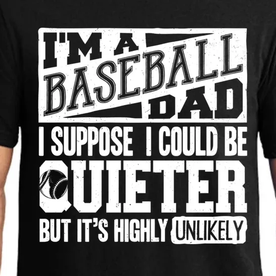 Baseball Dad Gift Baseball Lover Gift Pajama Set