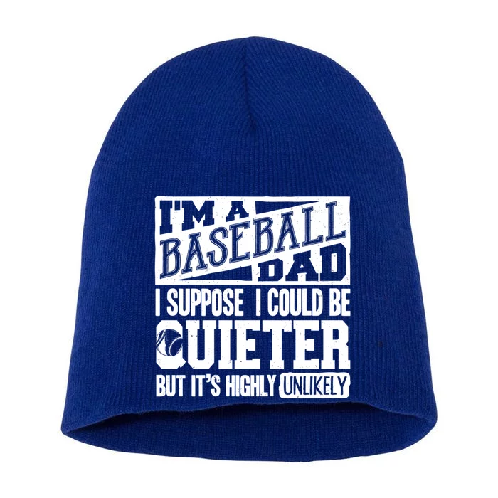 Baseball Dad Gift Baseball Lover Gift Short Acrylic Beanie