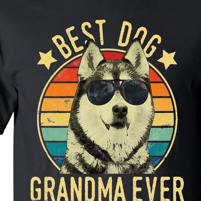 Best Dog Grandma Ever Siberian Husky Mother's Day Tall T-Shirt