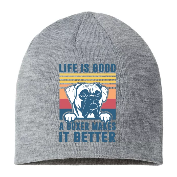 Boxer Dog Gifts For Men Women Boxer Dog Dad Mom 8 1/2in Sustainable Knit Beanie