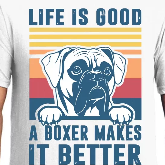 Boxer Dog Gifts For Men Women Boxer Dog Dad Mom Pajama Set