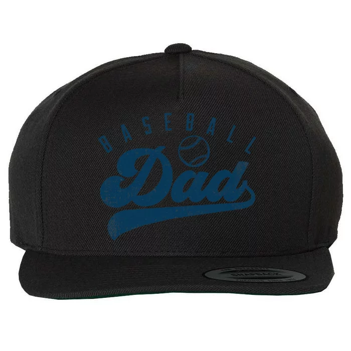 Baseball Dad Gifts Daddy Fathers Day Wool Snapback Cap