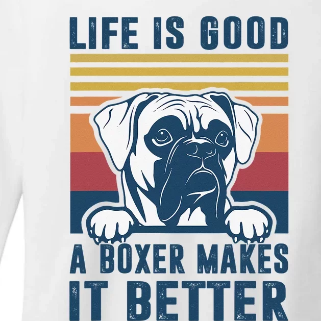 Boxer Dog Gifts For Boxer Dog Dad Mom Womens CVC Long Sleeve Shirt