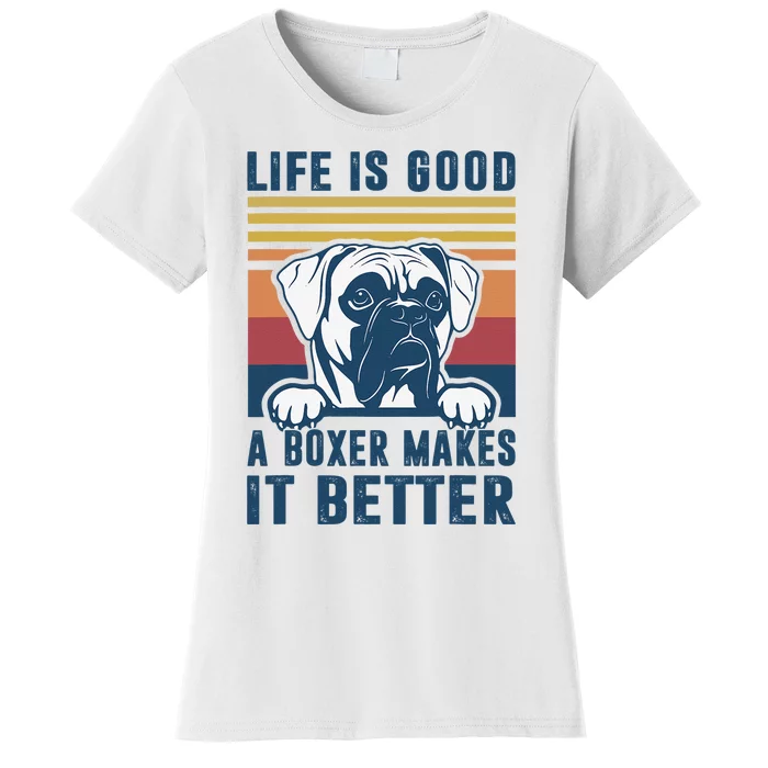 Boxer Dog Gifts For Boxer Dog Dad Mom Women's T-Shirt