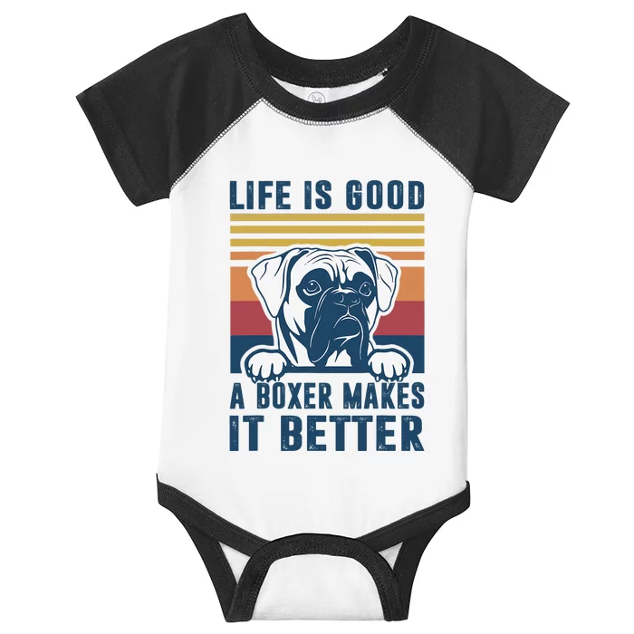 Boxer Dog Gifts For Boxer Dog Dad Mom Infant Baby Jersey Bodysuit