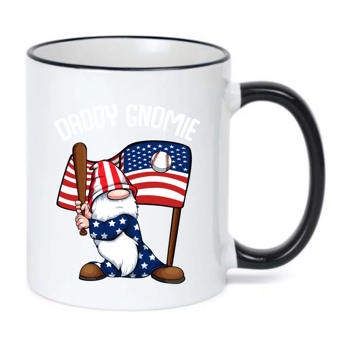 Basketball Daddy Gnome 4th Of July American Memorial Day Gift Black Color Changing Mug