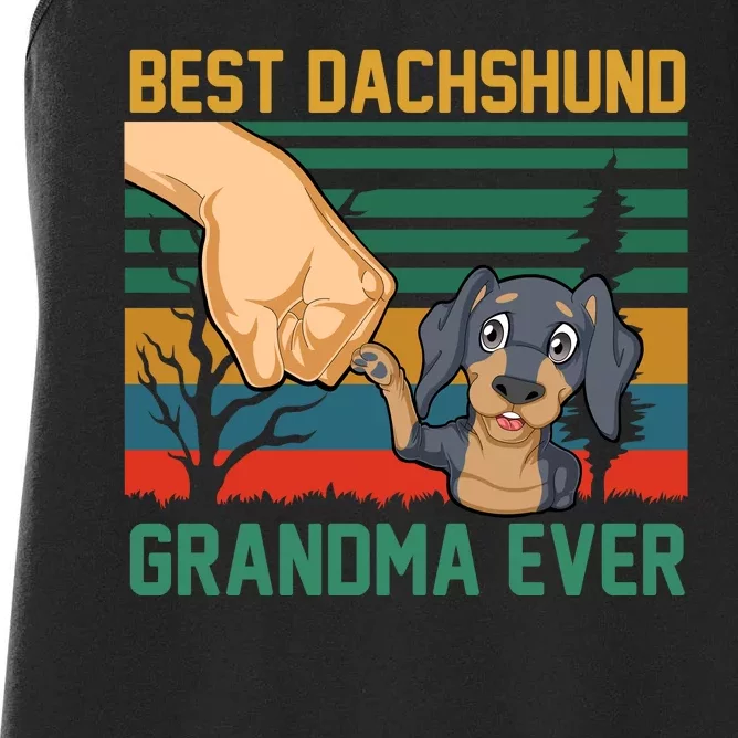 Best Dachshund Grandma Ever Women's Racerback Tank