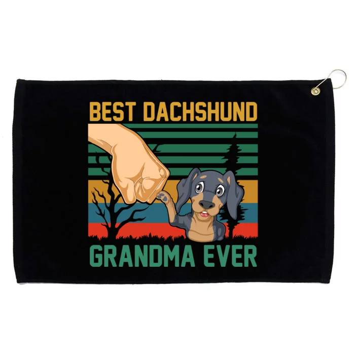 Best Dachshund Grandma Ever Grommeted Golf Towel