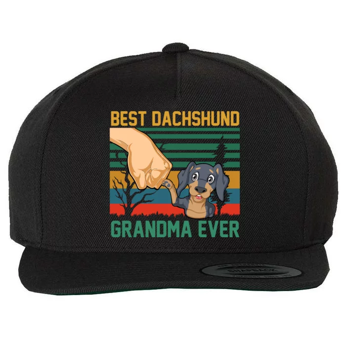 Best Dachshund Grandma Ever Wool Snapback Cap