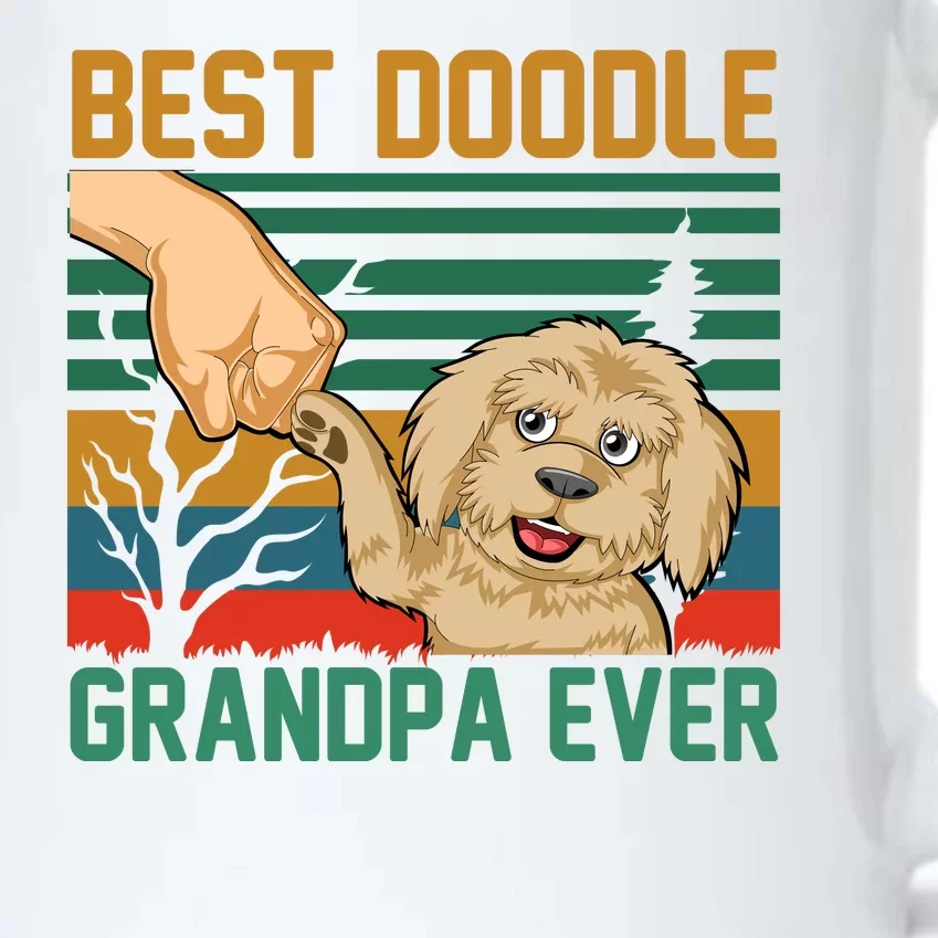 Best Doodle Grandpa Ever Black Color Changing Mug