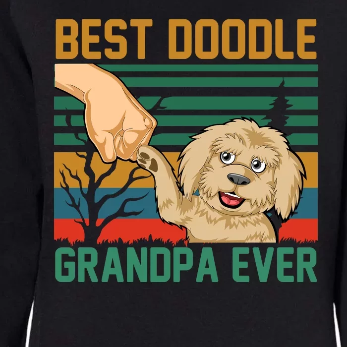 Best Doodle Grandpa Ever Womens California Wash Sweatshirt