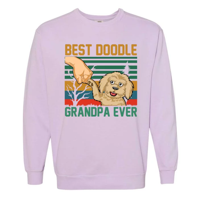 Best Doodle Grandpa Ever Garment-Dyed Sweatshirt