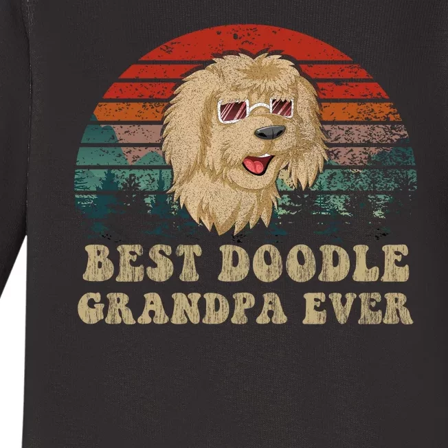 Best Doodle Grandpa Ever Baby Long Sleeve Bodysuit