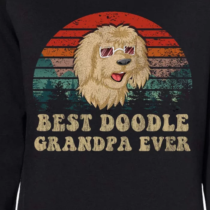 Best Doodle Grandpa Ever Womens California Wash Sweatshirt