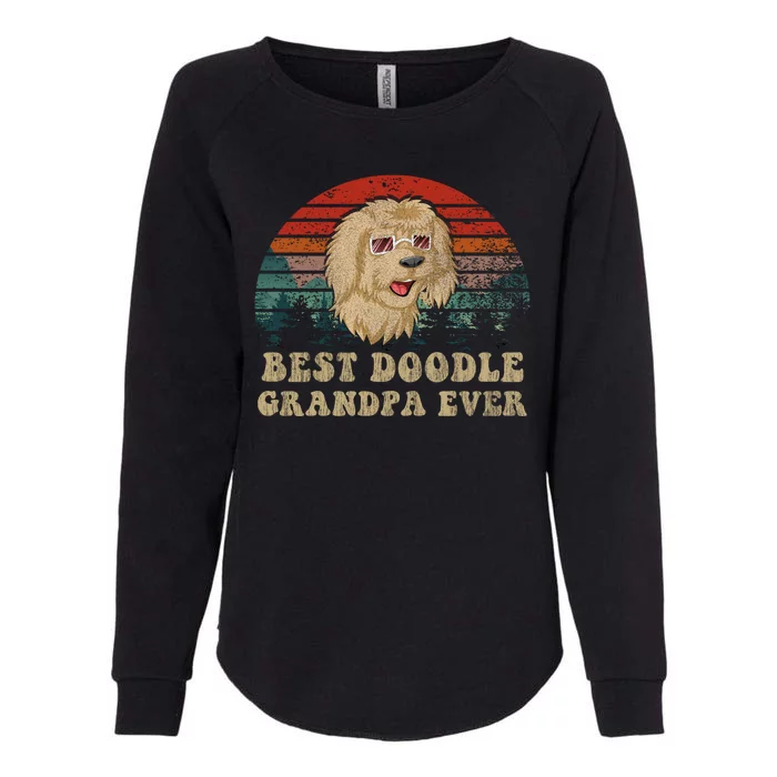 Best Doodle Grandpa Ever Womens California Wash Sweatshirt