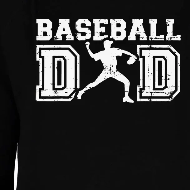 Baseball dad gift for father's day Womens Funnel Neck Pullover Hood