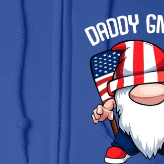 Basketball Daddy Gnome 4th Of July American Memorial Day Cool Gift Full Zip Hoodie