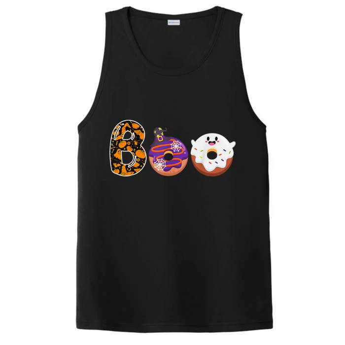 Boo Donuts Ghost Funny Halloween Donut Lovers Costume Spooky Performance Tank