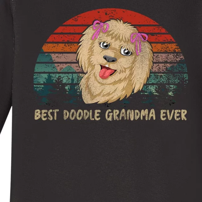 Best Doodle Grandma Ever Baby Long Sleeve Bodysuit