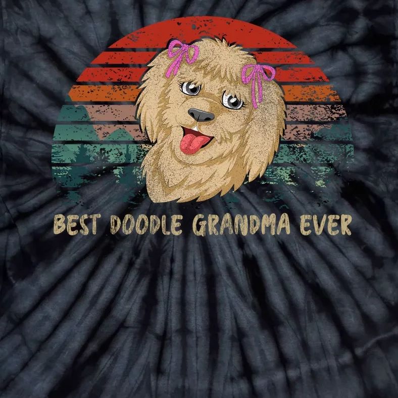 Best Doodle Grandma Ever Tie-Dye T-Shirt