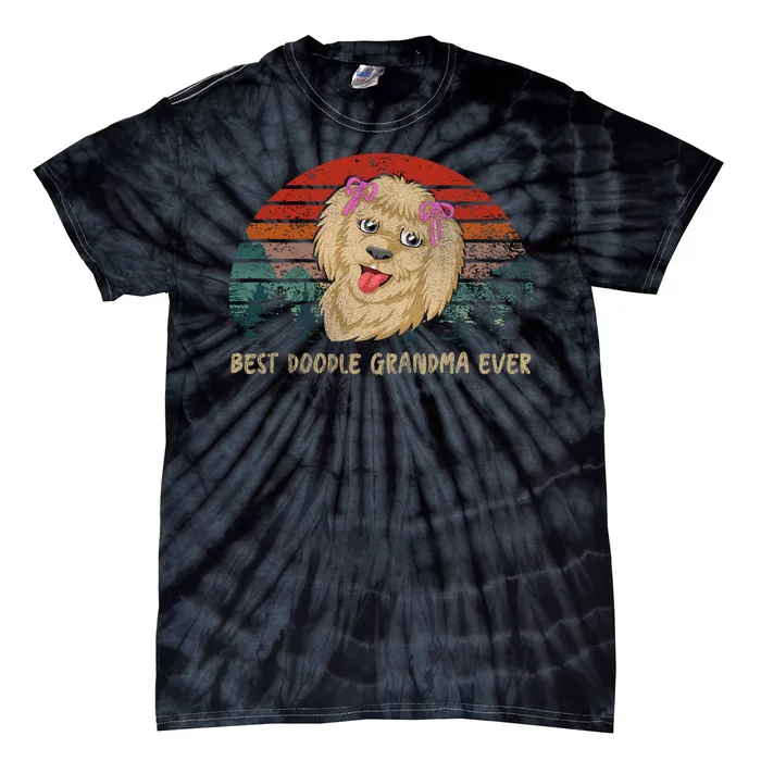 Best Doodle Grandma Ever Tie-Dye T-Shirt