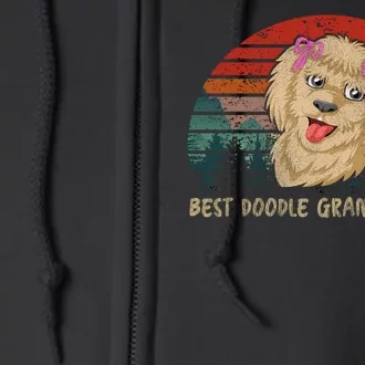 Best Doodle Grandma Ever Full Zip Hoodie