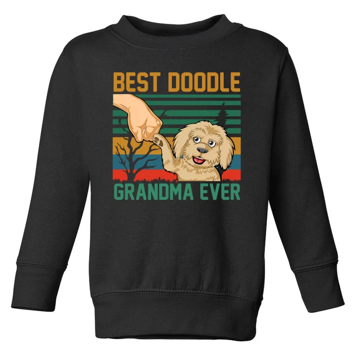 Best Doodle Grandma Ever Toddler Sweatshirt