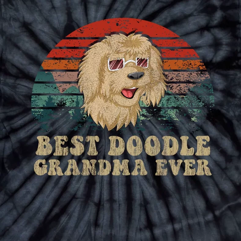 Best Doodle Grandma Ever Tie-Dye T-Shirt