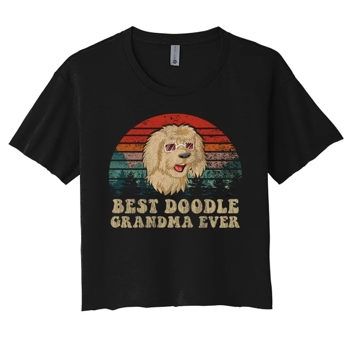 Best Doodle Grandma Ever Women's Crop Top Tee