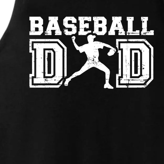 Baseball Dad Gift For FatherS Day Gift Ladies Tri-Blend Wicking Tank