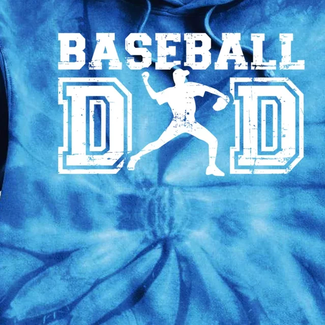 Baseball Dad Gift For FatherS Day Gift Tie Dye Hoodie