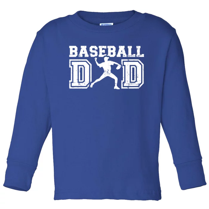 Baseball Dad Gift For FatherS Day Gift Toddler Long Sleeve Shirt