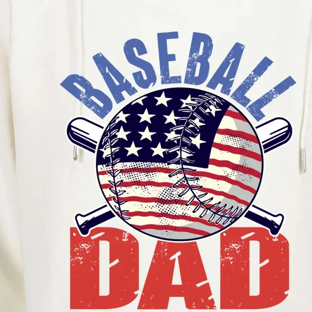 Baseball Dad Gift Funny Baseball Dad Gift Womens Funnel Neck Pullover Hood