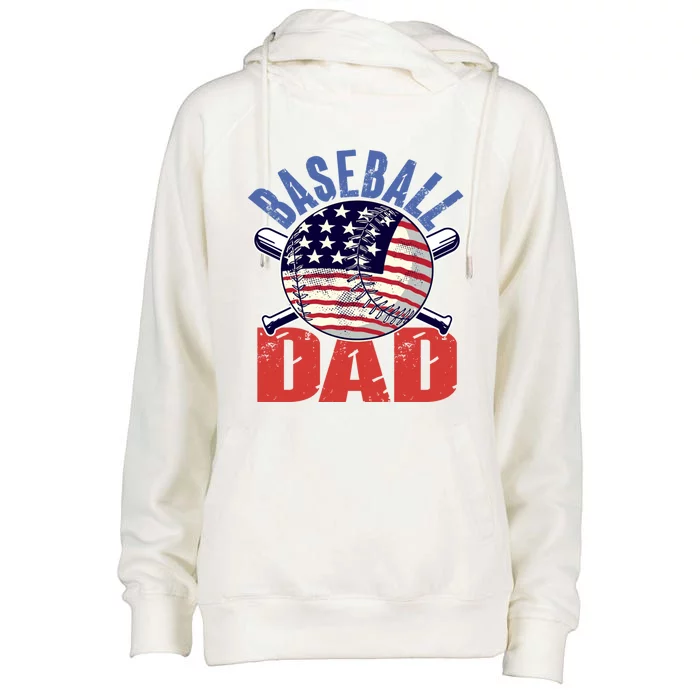 Baseball Dad Gift Funny Baseball Dad Gift Womens Funnel Neck Pullover Hood