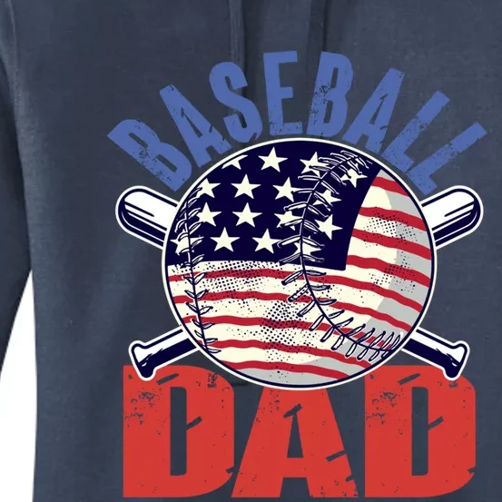 Baseball Dad Gift Funny Baseball Dad Gift Women's Pullover Hoodie