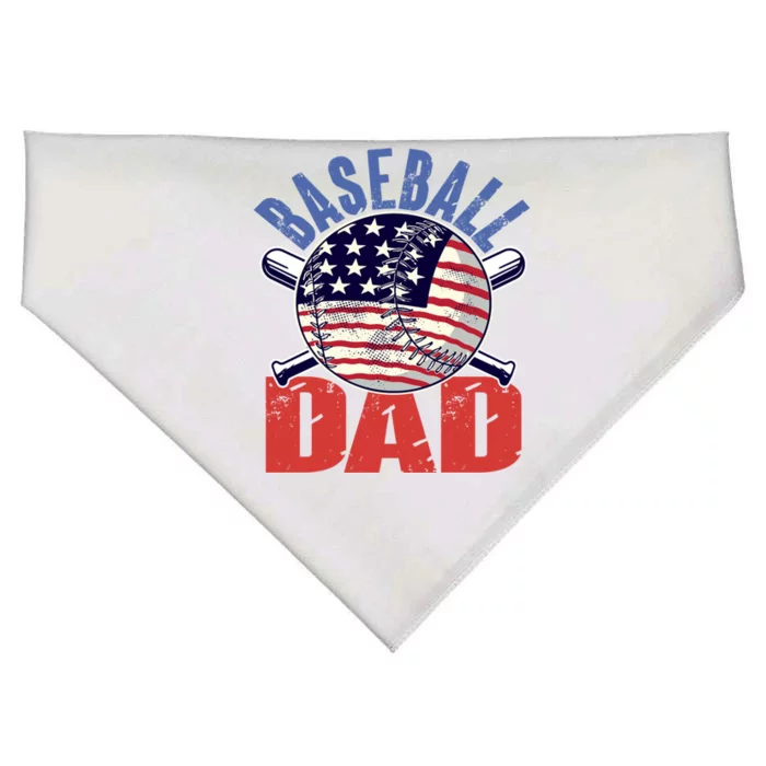 Baseball Dad Gift Funny Baseball Dad Gift USA-Made Doggie Bandana