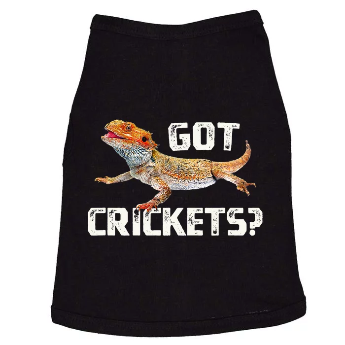 Bearded Dragon Got Crickets Funny Pet Lizard Lover Doggie Tank